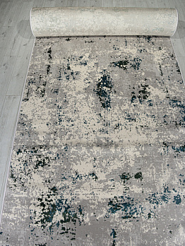 Ковровая дорожка из полиэстера liman f477 - gray-blue | Россия