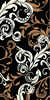 Ковровая дорожка из синтетики Sunrise V825 BLACK-CREAM | Россия