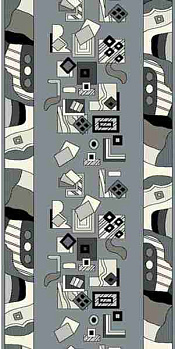 Ковровая дорожка из синтетики Sunrise FUL8 GRAY | Россия