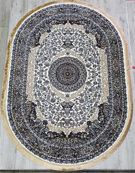 Овальный ковер  kover-rubin-20270a-oval-l-cream-tiffany | Иран