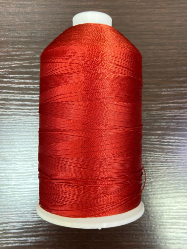 Лавсановая нить для оверлока красная  Вторичная фото 4