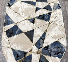 Aura 40657B_MAVİ / K.GRİ овал