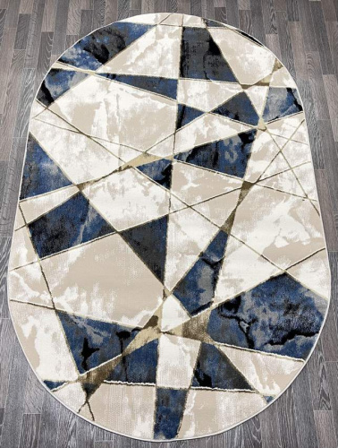 Aura 40657B_MAVİ / K.GRİ овал