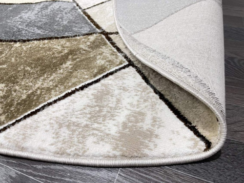 Ковер Aura 40676C_VIZON / KAHVE овал фото 5