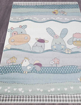 Прямоугольный ковер из синтетики 2484 - light cream | Россия