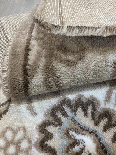Ковровая дорожка Valencia Deluxe d325 - CREAM-BROWN фото 9