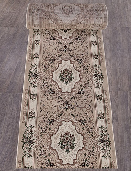 Ковровая дорожка из синтетики GAVANA d017 - beige | Россия